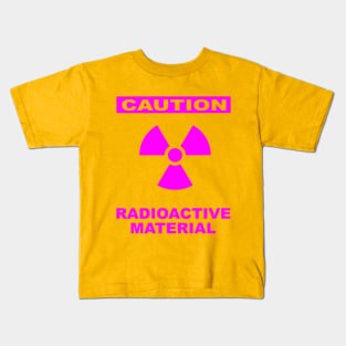 Caution Radioactivity Kids T-Shirt